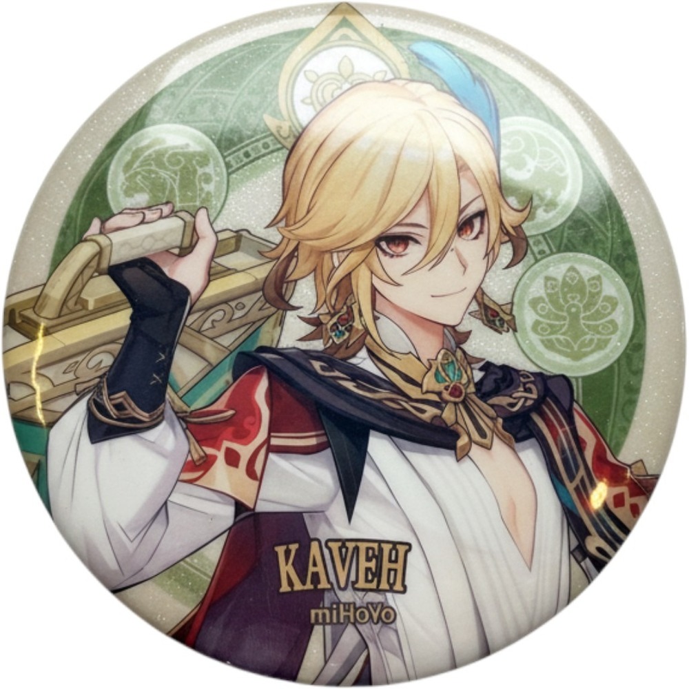 Genshin Impact Kaveh Sumeru City Series Character BadgeOfficial miHoYo Pin 7.5cm